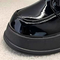 Stunning England Patent Leather Lace Up Thick Platform Extremely High Block Heels Shoes Party Dance Gothic Girlystyle Amazing - Thumbnail 2