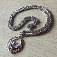 Punkrock Angel Cupid Silver Necklace God Of Love For Women And Men Unique Amazing - Thumbnail 5