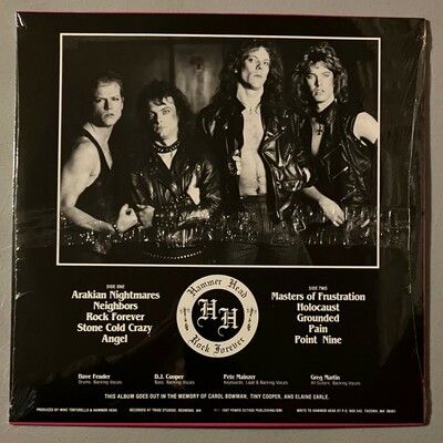 Hammer head - rock forever  (rare original sealed/new independant washington heavy metal lp from 1987)