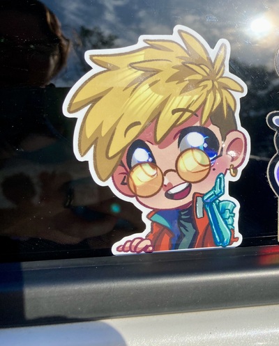 Vash Peeker sticker 