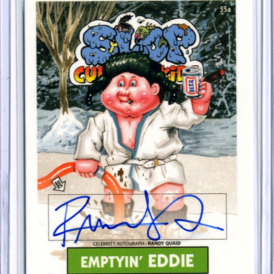 Emptyin' eddie slop culture kids randy quaid - celebrity auto card - Thumbnail 2