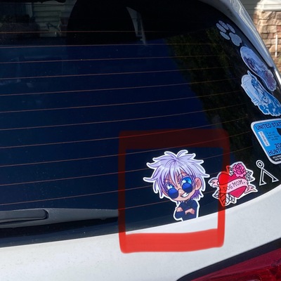 Gojo peeker sticker 