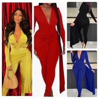 Draped Jumpsuit-TD - Thumbnail 1