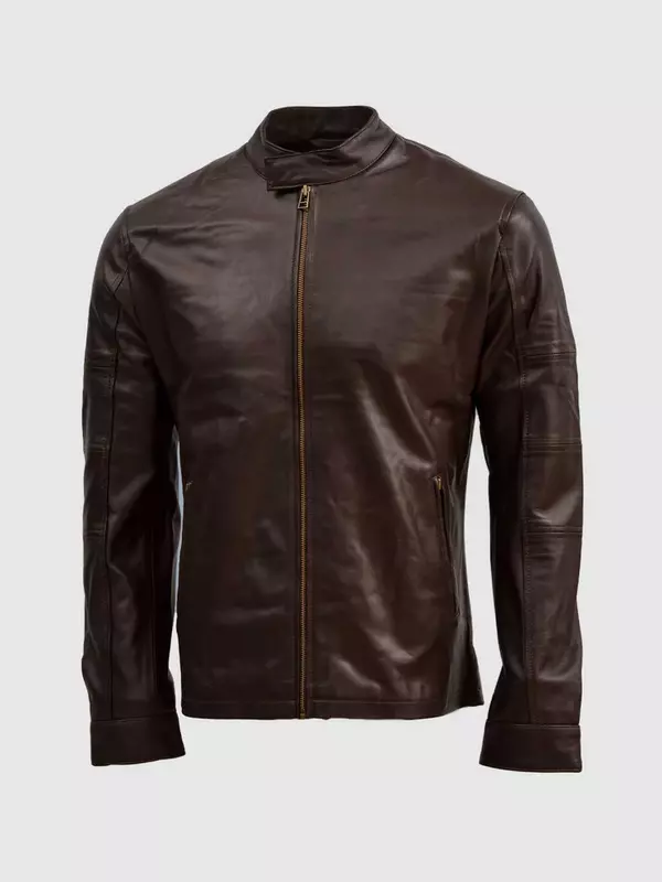 BROWN LEATHER JACKET