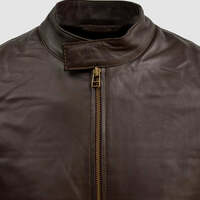 BROWN LEATHER JACKET - Thumbnail 3
