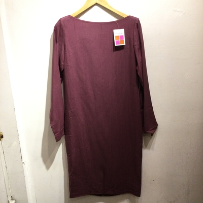 Yves saint laurent purple silk dress 80’s deadstock
