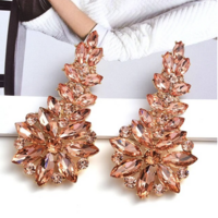Rhinestone Drop Earrings - Thumbnail 1