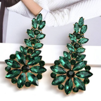 Rhinestone Drop Earrings - Thumbnail 3