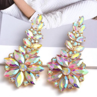 Rhinestone Drop Earrings - Thumbnail 4