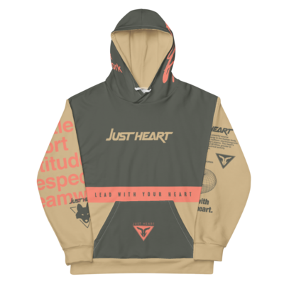 Just heart hunted sublimated unisex hoodie - Thumbnail 1