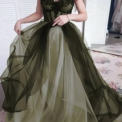 Psy872,elegant tulle sweetheart v-neck sleeveless a-line long prom dresses