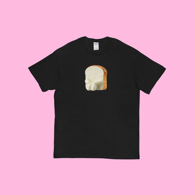 Kidcore sad bread t shirt in black