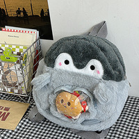 Cute Penguin Plush Backpack - Thumbnail 3