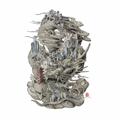 "miyabori: dragon" a4 print