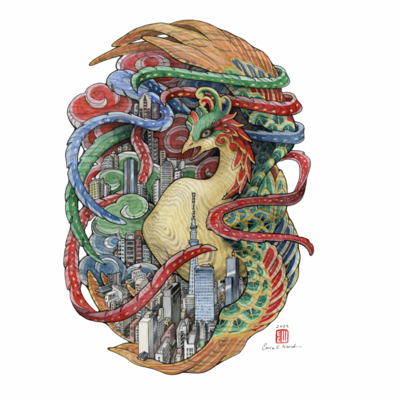 "miyabori: phoenix" a4 print