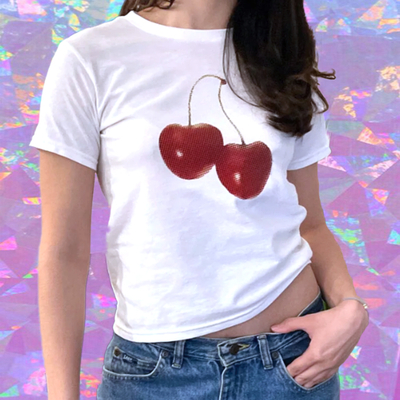 Cherry baby tee
