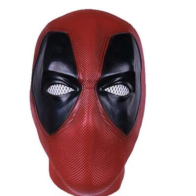 Half head dead mask,wade wilson mask for halloween latex superhero dp helmet props dead costume masks
