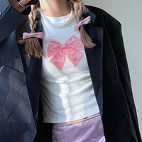 PINK RIBBON LONG SLEEVE TEE - Thumbnail 2