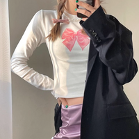 PINK RIBBON LONG SLEEVE TEE - Thumbnail 3