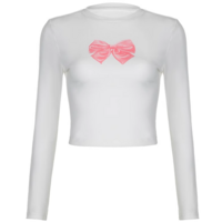 PINK RIBBON LONG SLEEVE TEE - Thumbnail 4