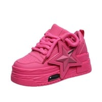 Dragon Fruit Red Star Platform Shoes - Thumbnail 4
