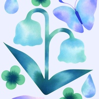 frozen garden print  - Thumbnail 1