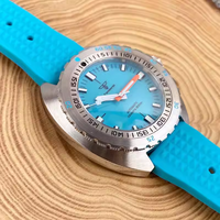 Tandorio Mens diving watches 42mm dial 120 clicks 20bar luminous causal business wristwatch T208 - Thumbnail 5