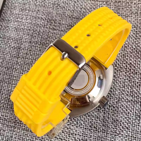 Tandorio Mens diving watches 42mm yellow dial 120 clicks 20bar luminous causal business wristwatch T208 - Thumbnail 1