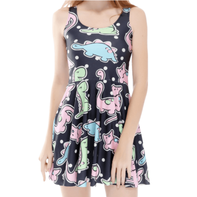 Unicorn little dinosaurs dress