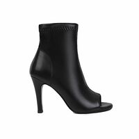 Sexy stiletto heel 33-46 fish mouth side zipper low boots - Thumbnail 1