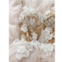 Wedding Dresses Bridal Gown with 3D Flowers - Thumbnail 2