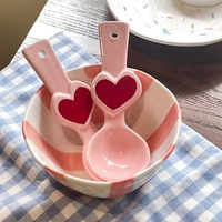 Cute heart bear cute rice spoon spoon oatmeal dessert spoon yogurt spoon - Thumbnail 1
