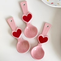 Cute heart bear cute rice spoon spoon oatmeal dessert spoon yogurt spoon - Thumbnail 3