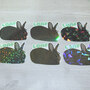 Bunny Loaf Mode Holo Stickers - Thumbnail 1