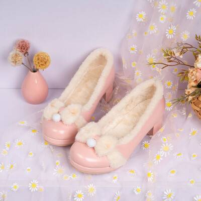 Original cute bow candy leather shoes