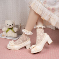 Original cute bow candy leather shoes - Thumbnail 1
