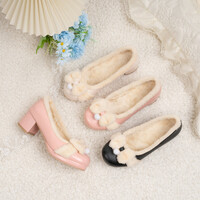 Original cute bow candy leather shoes - Thumbnail 2