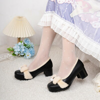 Original cute bow candy leather shoes - Thumbnail 4