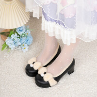 Original cute bow candy leather shoes - Thumbnail 8