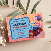 Blue's Clues Birthday Invitation, Paw-Ty Birthday Invitation Canva Editable - Thumbnail 2