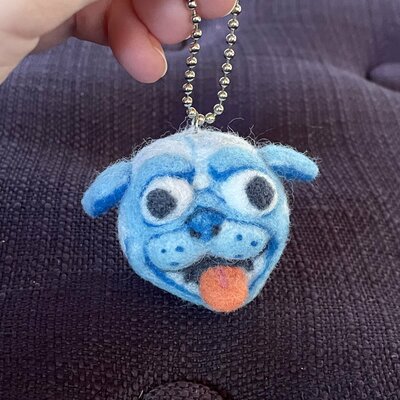 Pug Keychain