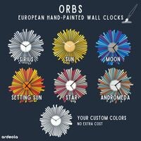 The Sirius - stylish silver / grey wooden wall clock, a piece of wall art in 2 sizes - Thumbnail 10