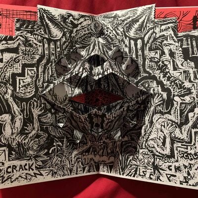 Negative space: spiky spooky slippery slimy scare sampler