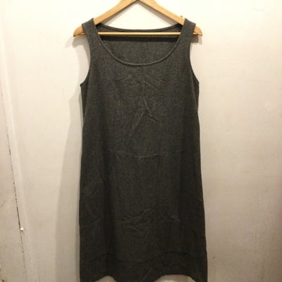 Comme des garçons grey wool dress 