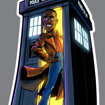 Doctor who 15th doctor vinyl sticker
