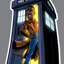 Doctor Who 15th Doctor vinyl sticker