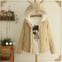 New fashionable solid color cotton jacket - Thumbnail 1