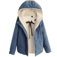 New fashionable solid color cotton jacket - Thumbnail 4