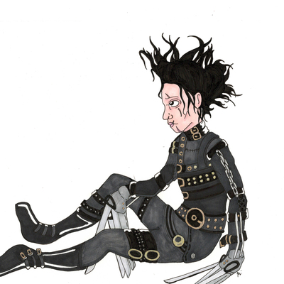 Edward scissorhands original drawing