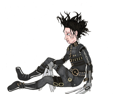 Edward Scissorhands Original Drawing